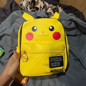 Yellow Pikachu Kids Backpack